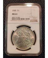 1900 $1 Morgan Silver Dollar MS61 NGC Certified Brilliant Uncirculated P... - £78.69 GBP