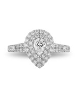 Enchanted Disney Ariel 1.50CT Pear And Round Simulated Diamond Engagemen... - £67.87 GBP