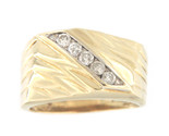 Diamond Unisex Cluster ring 14kt Yellow Gold 371396 - $449.00