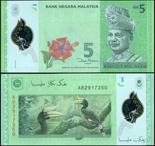 Malaysia. Banknote 5 ringgit. ND (2012). Unc. Polymer. Cat# P.52a - $4.69