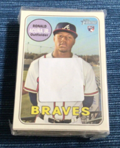 Unopened 2018 Topps Heritage Hanger Pack Ronald Acuna Jr RC Rookie Top Showing - £167.35 GBP