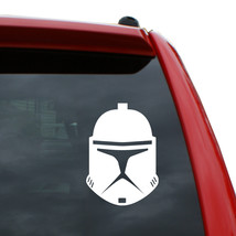 Star Wars / Clone Trooper Vinyl Decal Sticker | Color: White | 5&quot; tall - £3.94 GBP