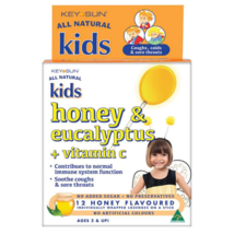 Key Sun All Natural Kids Honey and Eucalyptus Plus Vitamin C Lozenges - Soothing - £62.62 GBP