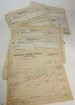 1941 Ford Winslow-White Motor Company stack of 48 Sales invoices NC &amp; VA - £29.53 GBP