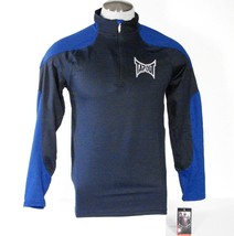 TapOut Signature 1/4 Zip Blue Long Sleeve Warm Up Athletic Shirt Men&#39;s NWT - £35.54 GBP