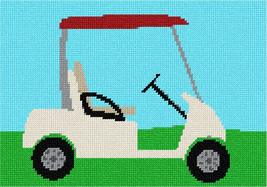 Pepita Needlepoint Canvas: Golf Cart, 10&quot; x 7&quot; - £39.11 GBP+