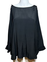 New Gap Blouse Women&#39;s Medium Black Shirt Top Minimalist Workwear - AC - £19.30 GBP