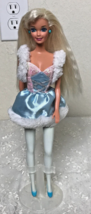1976 Mattel Twist &amp; Turn Ballerina Barbie Platinum Blond Hair Blue Green... - $15.99
