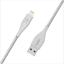 Belkin CAA002BT2MWH BOOSTCHARGE BRAIDED LIGHTNING TO USB-A CABLE (2M / 6... - $50.59