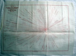 Mountain Map: Ecrins Range Of Mountains In The French Alps c1890 Scarce! - $38.00