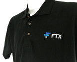 FTX Crypto Currency Exchange Employee Uniform Polo Shirt Black Size XL NEW - $25.49