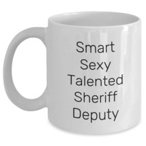 Funny Sheriff Deputy Gifts from Friends for Men, Cute White Coffee Mug with Smar - $16.61+