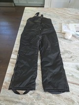 unisex Large insulated black bib style snowpants - $369.07 MXN