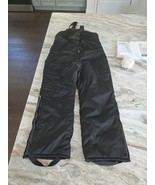 unisex Large insulated black bib style snowpants - $369.07 MXN