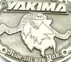 Yakima Bike Tools &quot;Ride Till You Gak&quot; Belt Buckle Silver Tone Western Vi... - £55.49 GBP