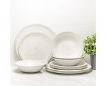 French Country House Dinnerware Set Made of Melamine Plastic, 12 Piece  - £68.40 GBP