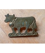 Lot of 3 Vintage Switzerland agricolture cow themed pin brooch Holstein ... - $241.96 MXN