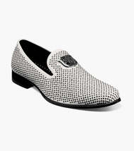 25228, Stacy Adams Micro Suede Shoes Swagger Slip On Studded All Colors image 3