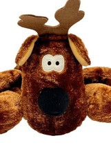 Hallmark Expressions Rodney Reindeer 12 inch Bean Plush Antlers Christmas - £17.34 GBP