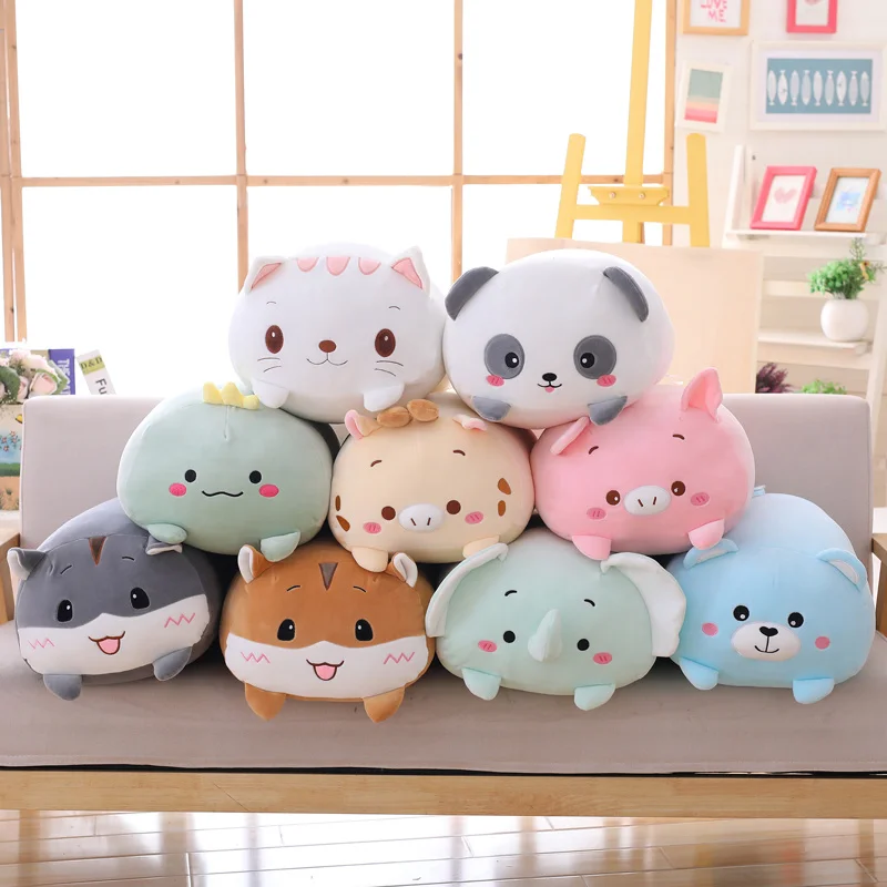 9 Styles Sweet Dinosaur Pig Cat Bear Panda Hamster Elephant Deer Pillow - $11.28