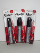 3 Packs Sharpie King Size Large Chisel Tip Permanent Marker Black 15101PP New (p - £14.00 GBP