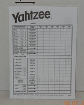 2004 Hasbro Yahtzee Replacement Scoring Pad ONLY - $4.91