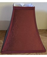 Vintage Shimmery Burgundy Wine Fabric Table Accent Lamp Light Shade - $26.36 CAD