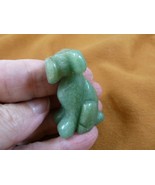 Y-DOG-AI-559) Green WIRE FOX AIREDALE Terrier dog gemstone gem figurine - $19.22 CAD