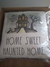 Rae Dunn Enchante Halloween Home Sweet Haunted Home Throw Pillow 20x20 - £31.46 GBP