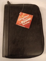 Day-Timer Black Vinyl Handheld Computer Desk Size Organizer Binder New Old Stock - £39.50 GBP