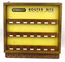 Vintage Stanley Countertop Display Router Bits&amp; Shaper Cutters 16&quot; x 16&quot; - $39.55