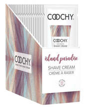 Coochy shave cream island paradise foil 15 ml 24pc display - £44.00 GBP