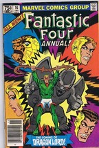 Fantastic Four Annual #16 ORIGINAL Vintage 1981 Marvel Comics Dragon Lord - £7.92 GBP
