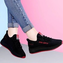 Black Sneakers shoes for women A550-red 40 - £15.16 GBP