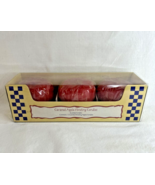 Scented Caramel Red Apple Floating Candles Candle-lite Trio in Box - New! - $9.99