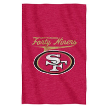 San Francisco 49ers Blanket 54x84 Sweatshirt Script Design - $94.99