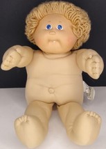 VTG &#39;82 Coleco Cabbage Patch Boy Doll Wheat Hair Blue Eyes Dimples One Tooth  - £15.81 GBP
