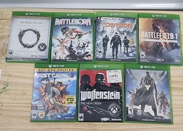 Xbox One 7 Games Just Cause 3 Wolfenstein Battleborn The Division Games - $27.22