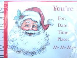 Potpourri Press Christmas Invitation Santa Claus Holly Hong Kong Package of 8 - £7.42 GBP