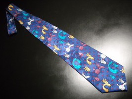 Oscardo Dress Neck Tie Silk Dark Blue with Multi Color Plumbing Faucets Canadian - £7.98 GBP