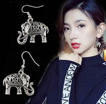 Absolutely Beautiful 3 D Thai Inspired Elephant Earrings - $5.00