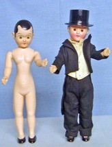 1940s Male Dolls - 7&quot; high  - $13.67 CAD