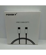 Foxsky USB C Cable 3 Ft New - £9.32 GBP