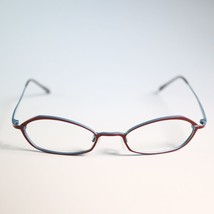 Bevel BRTQ Japan 8536 Pound 49-18 135 eyeglasses red blue slim frame N13 - £307.04 GBP