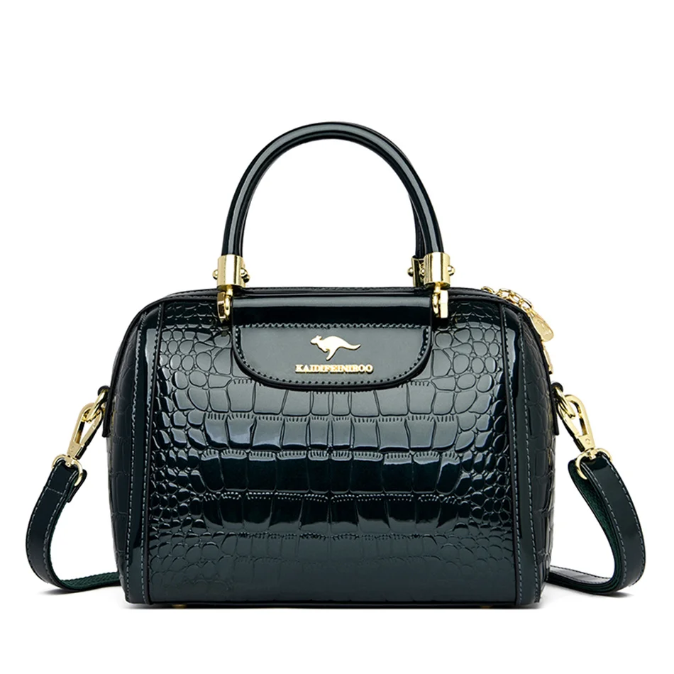 Patent Leather Handbags for Women er Crocodile Pattern Women&#39;s Shoulder Crossbod - £41.58 GBP