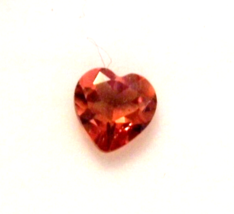 Natural Red Andesine Labradorite (Heart 7x7x4mm) 1.14ctw Eye Clean Beautiful Cut - £60.74 GBP