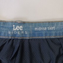 Lee Riders 1S4MEW8 Women's Blue Cotton Blend Mid-Rise Denim Skirt Size 14M image 3