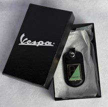 Vespa Piaggio Italian Leather Key Fob Vintage OEM Vespa Antique - $86.07 CAD