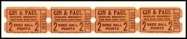 4 Beachland Amusements Skee Ball Tickets, South Beach, Staten Island,New... - £3.87 GBP