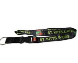 Saint St. Kitts &amp; Nevis Country Flag Badge ID Holder with Detachable Key... - £6.33 GBP